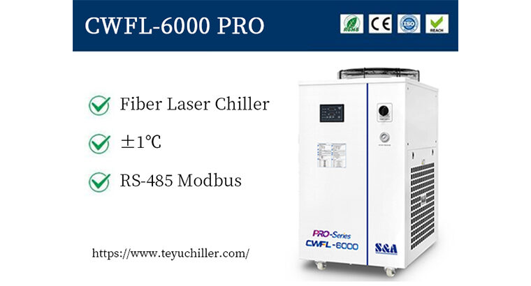 Industrial water chiller for 6KW laser cutters